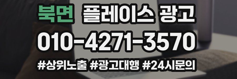 북면 플레이스 광고