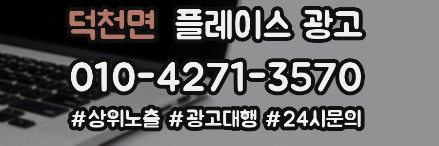 덕천면 플레이스 광고