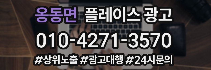 옹동면 플레이스 광고