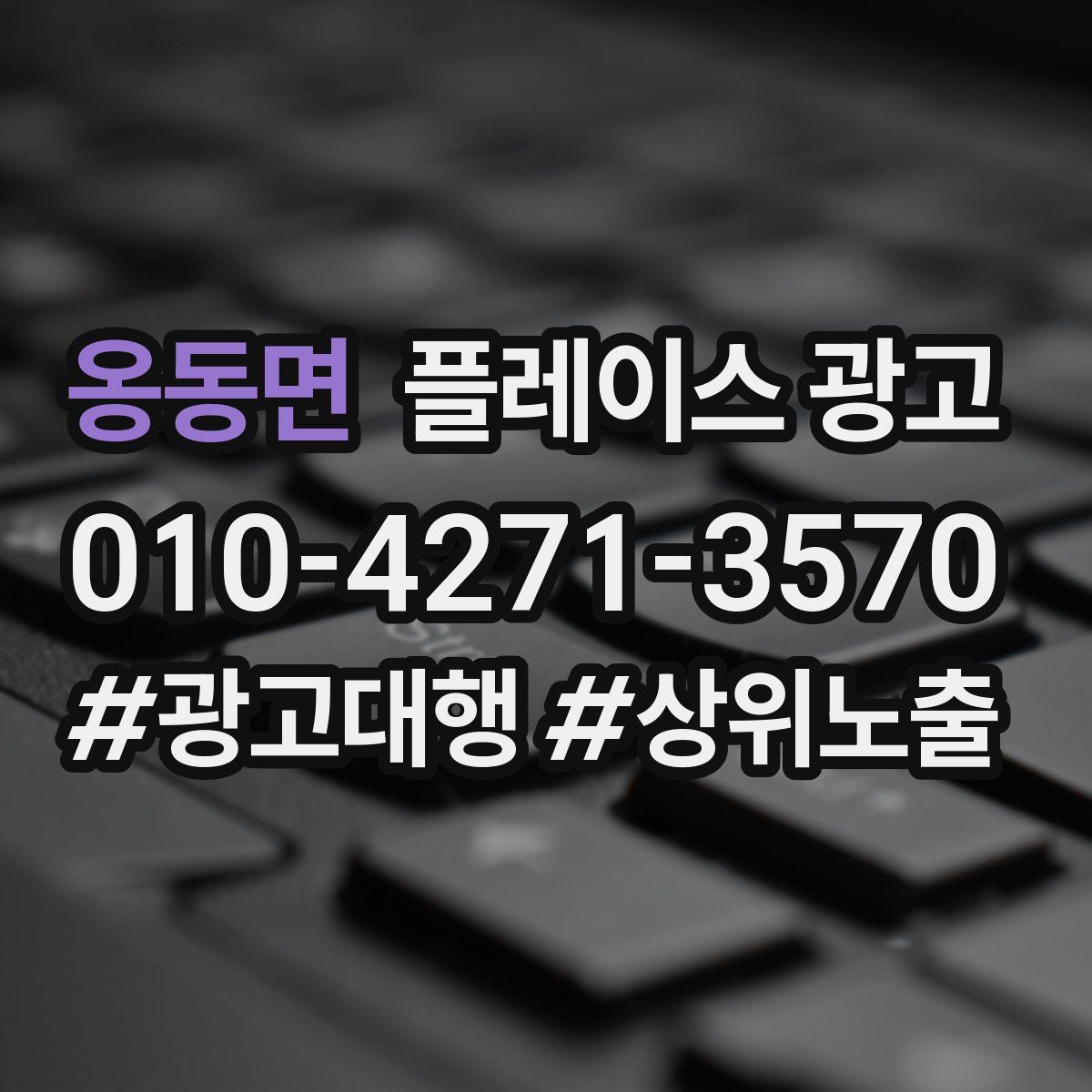 옹동면 플레이스 광고