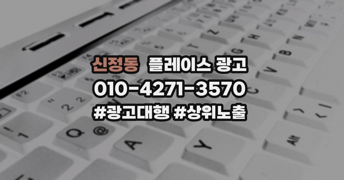 신정동 플레이스 광고
