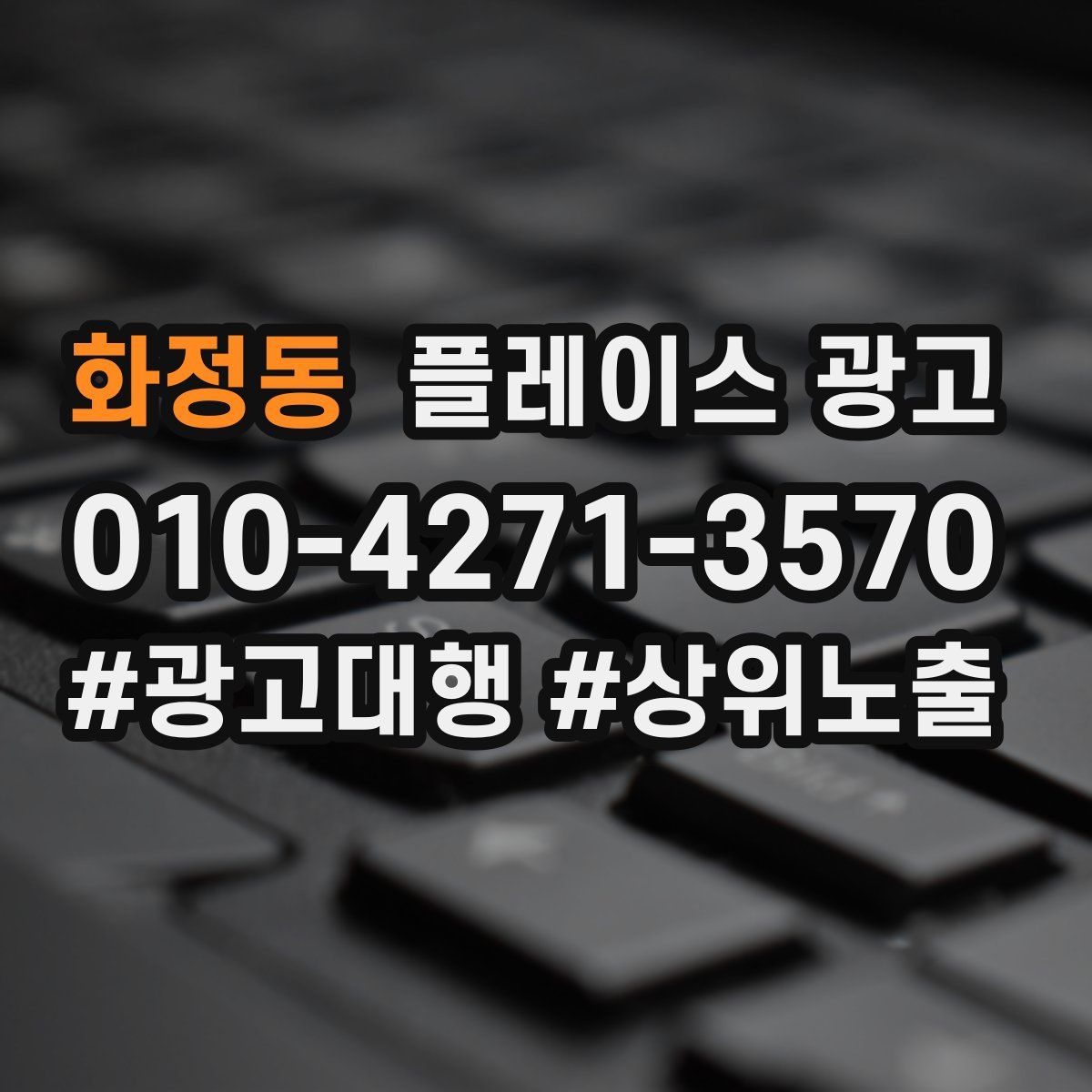 화정동 플레이스 광고