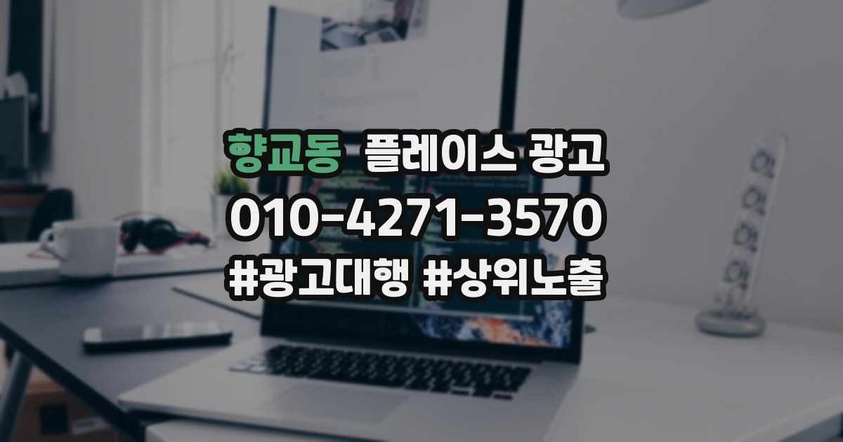 향교동 플레이스 광고