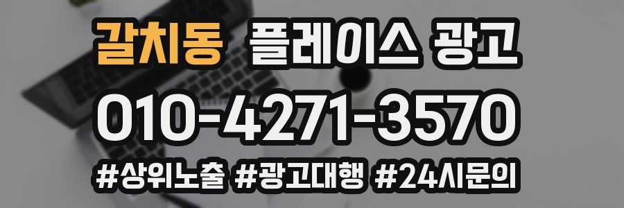 갈치동 플레이스 광고