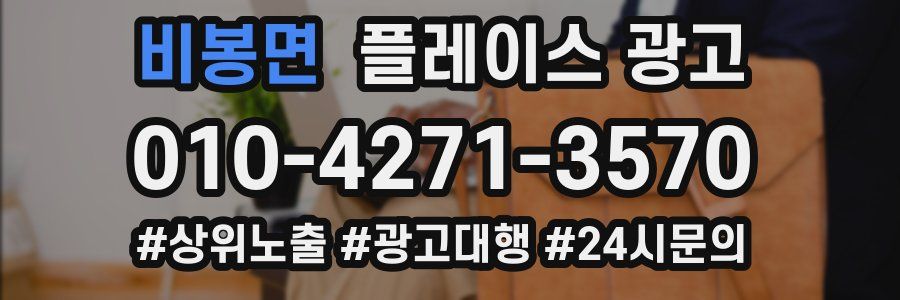비봉면 플레이스 광고