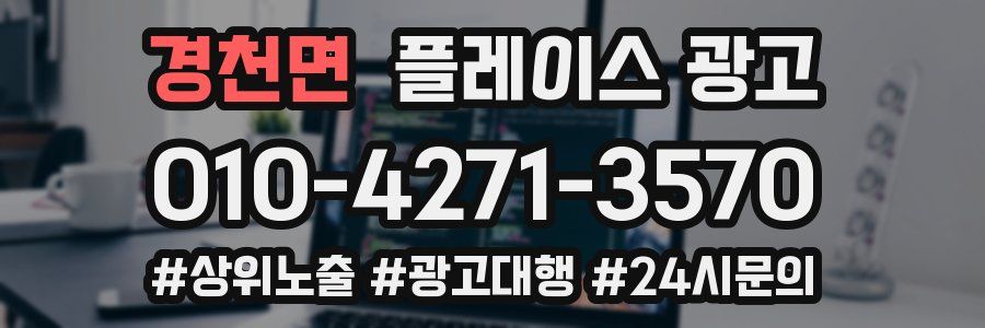 경천면 플레이스 광고