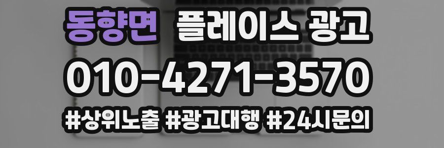 동향면 플레이스 광고