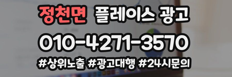 정천면 플레이스 광고