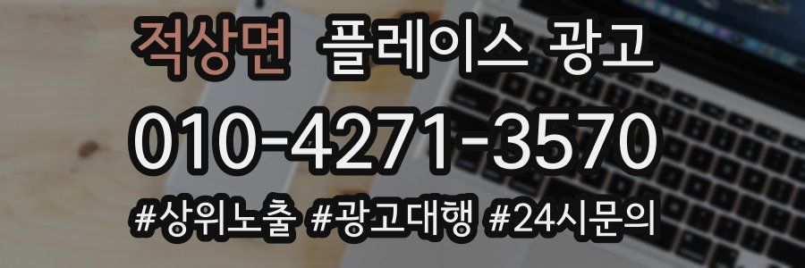 적상면 플레이스 광고