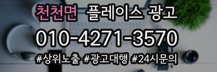 천천면 플레이스 광고