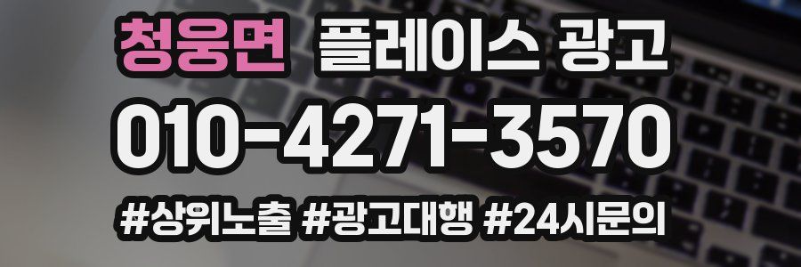 청웅면 플레이스 광고