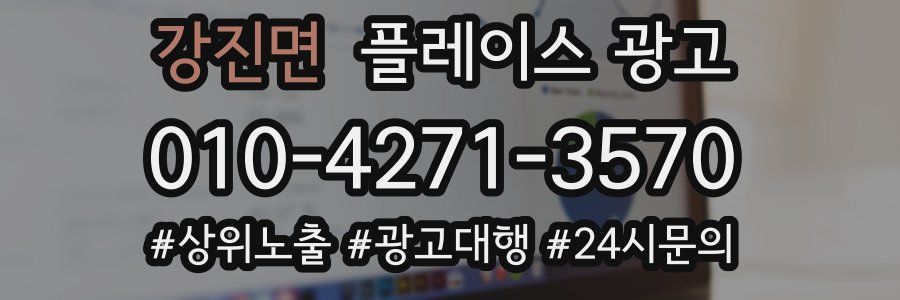 강진면 플레이스 광고
