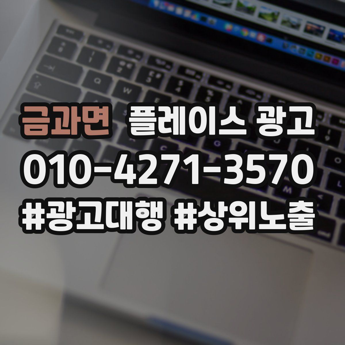 금과면 플레이스 광고