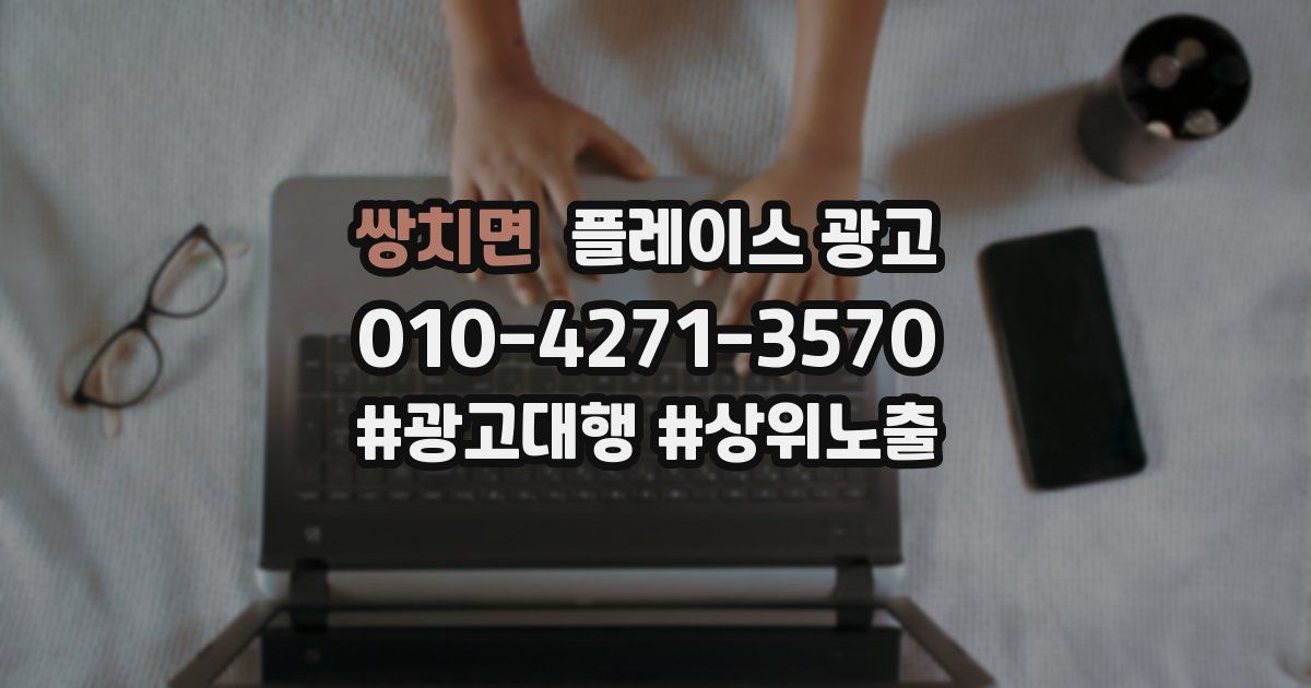 쌍치면 플레이스 광고
