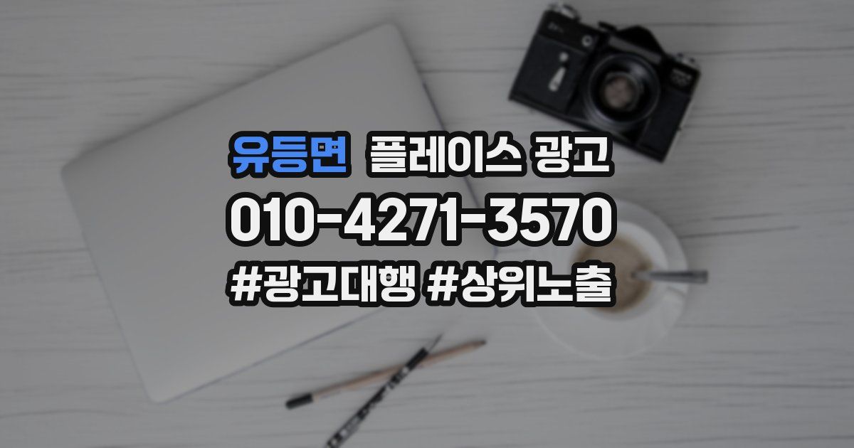 유등면 플레이스 광고