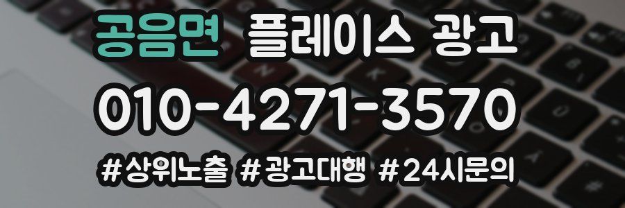 공음면 플레이스 광고