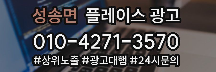 성송면 플레이스 광고