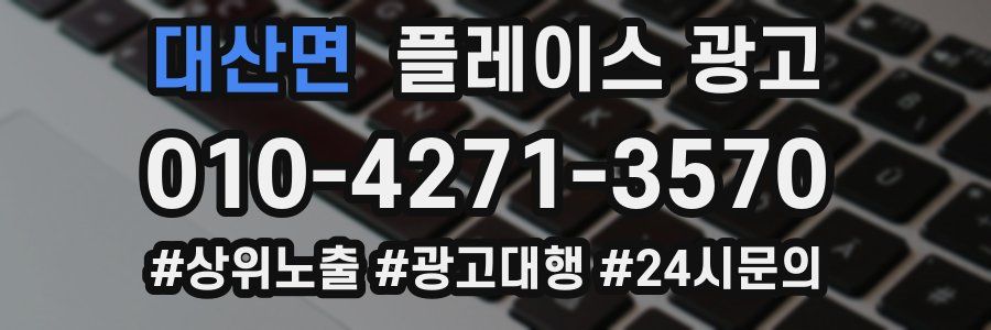 대산면 플레이스 광고