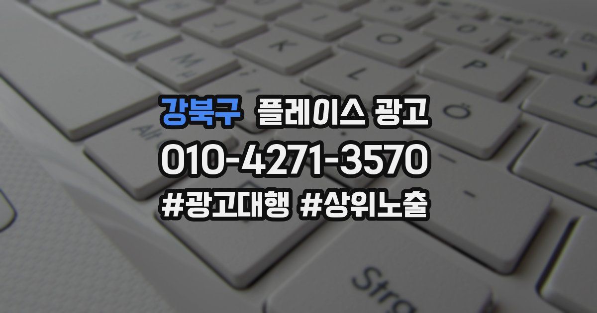 강북구 플레이스 광고