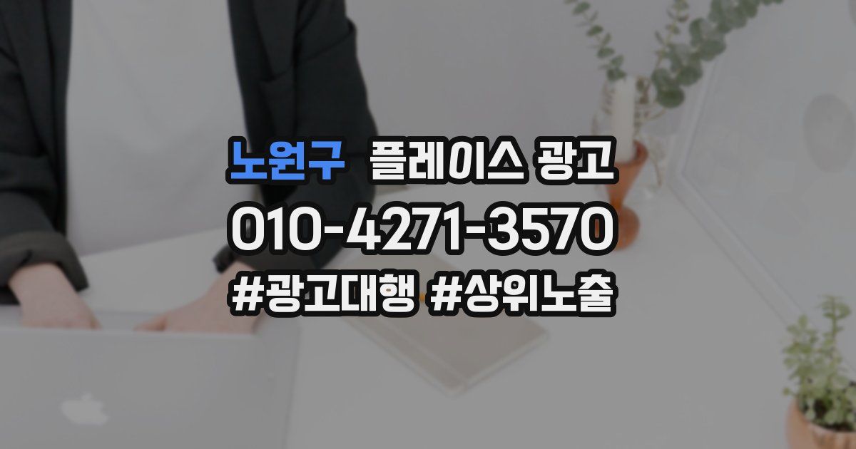 노원구 플레이스 광고