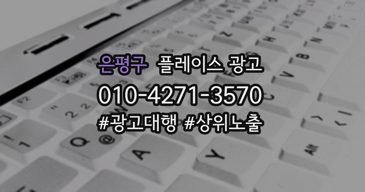 은평구 플레이스 광고