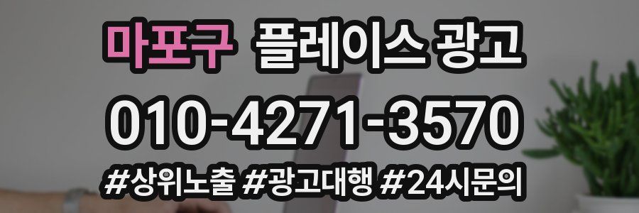 마포구 플레이스 광고