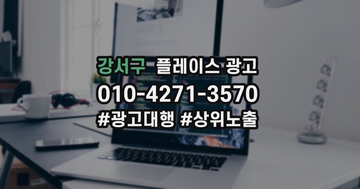 강서구 플레이스 광고