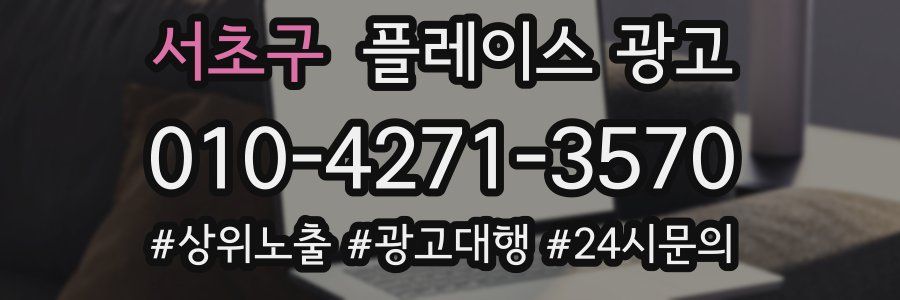 서초구 플레이스 광고