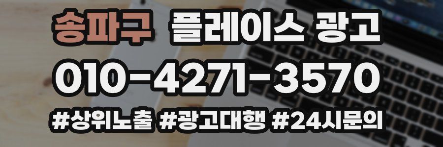 송파구 플레이스 광고