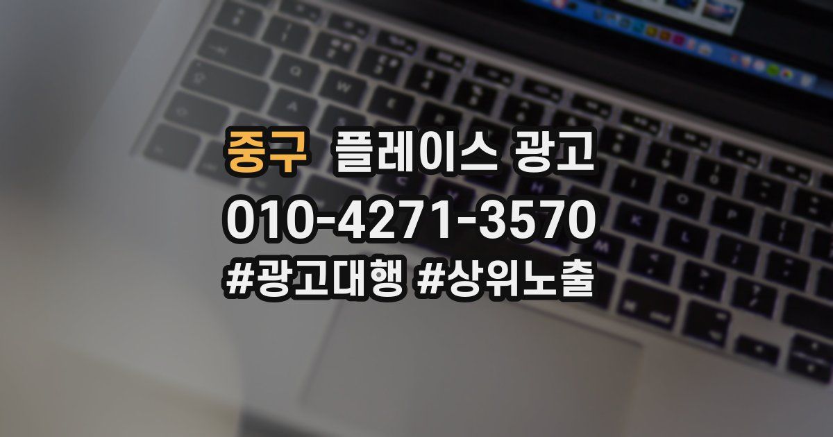 중구 플레이스 광고