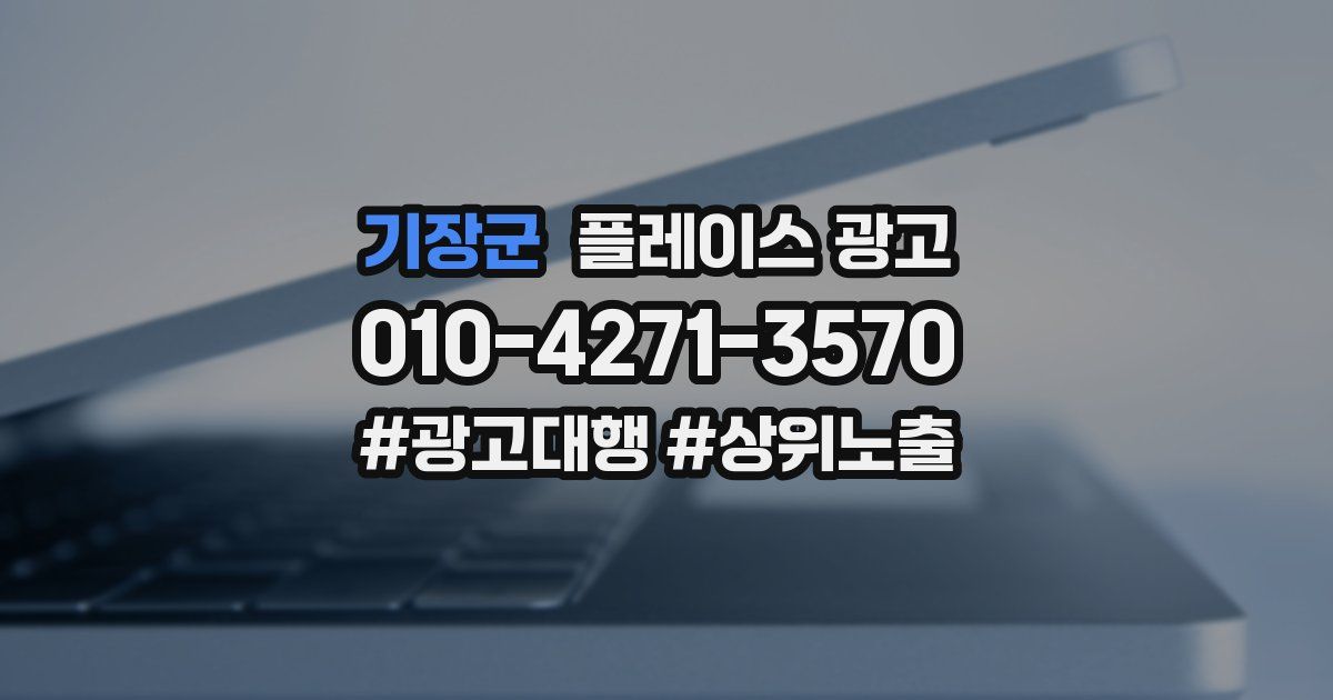 기장군 플레이스 광고