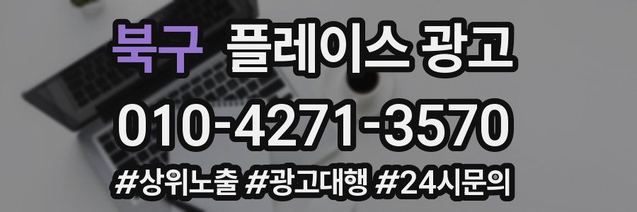 북구 플레이스 광고