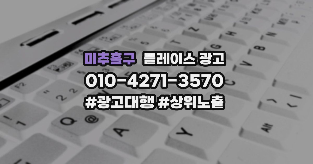 미추홀구 플레이스 광고