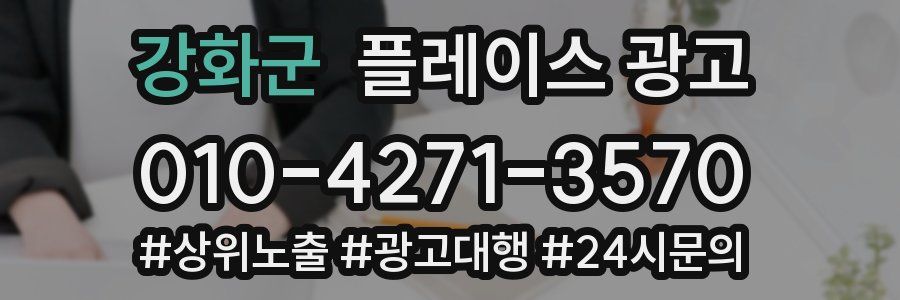 강화군 플레이스 광고