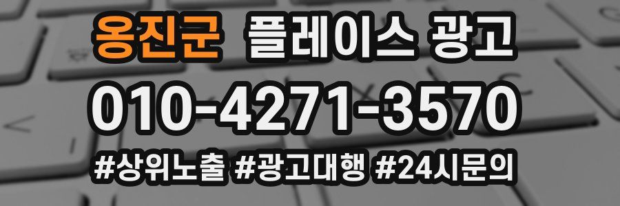 옹진군 플레이스 광고