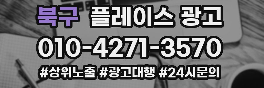 북구 플레이스 광고
