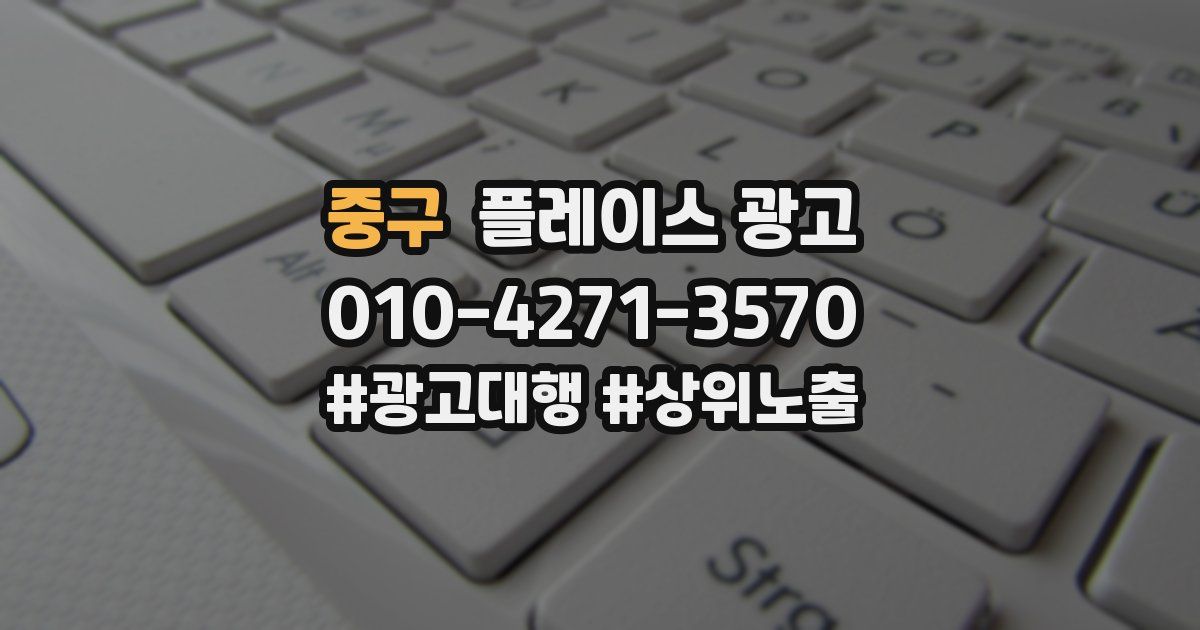 중구 플레이스 광고
