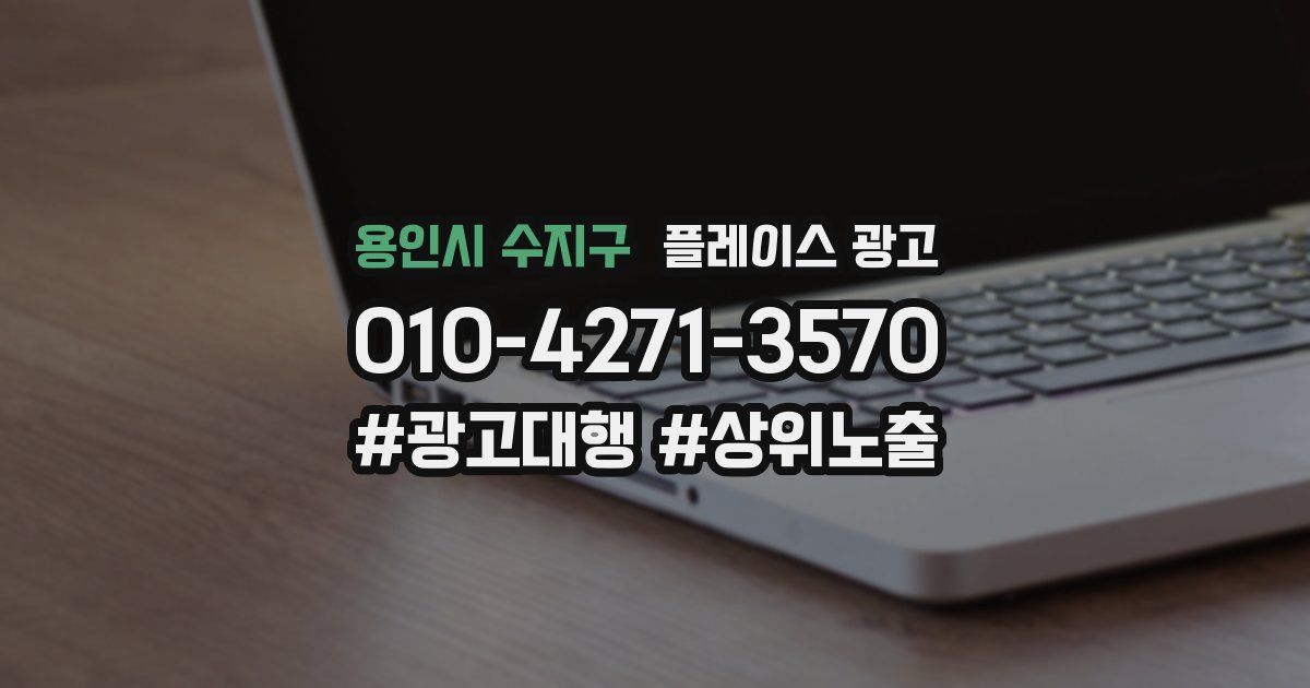 용인시 수지구 플레이스 광고