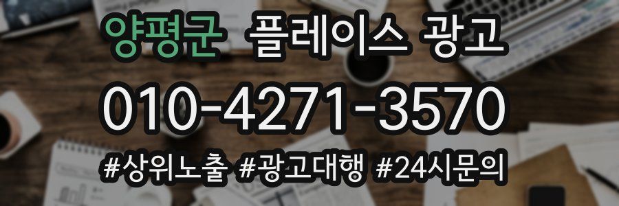 양평군 플레이스 광고