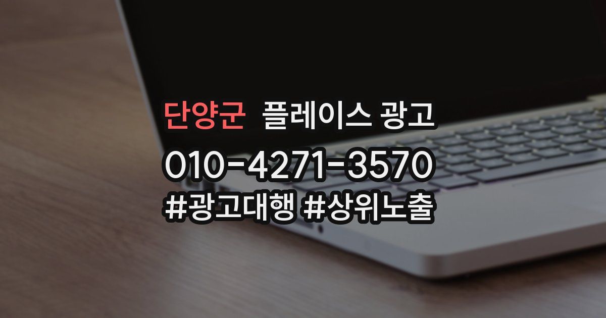 단양군 플레이스 광고