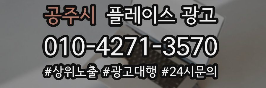 공주시 플레이스 광고