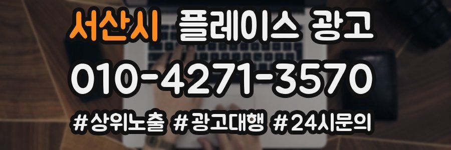 서산시 플레이스 광고