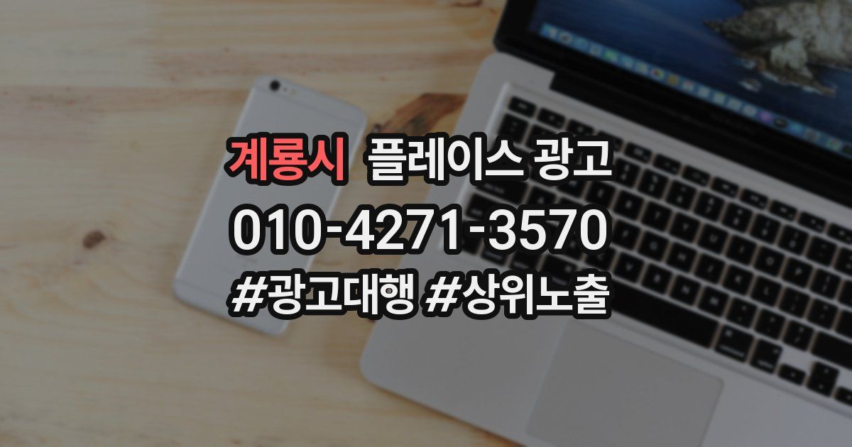 계룡시 플레이스 광고