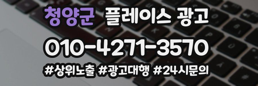 청양군 플레이스 광고