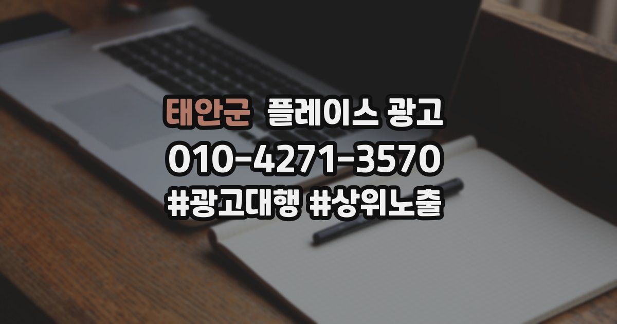 태안군 플레이스 광고