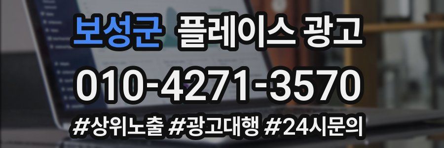보성군 플레이스 광고