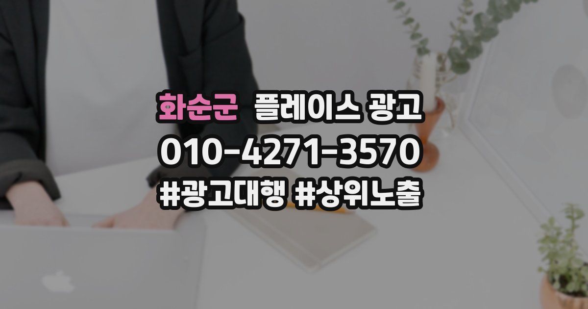 화순군 플레이스 광고