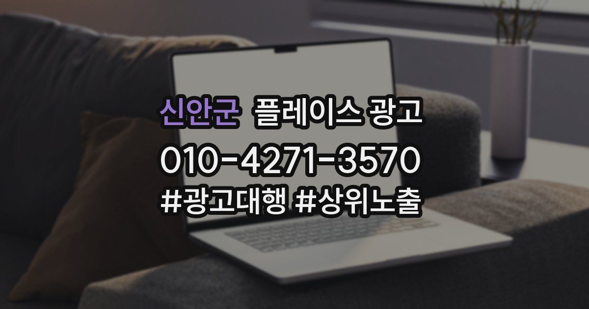 신안군 플레이스 광고