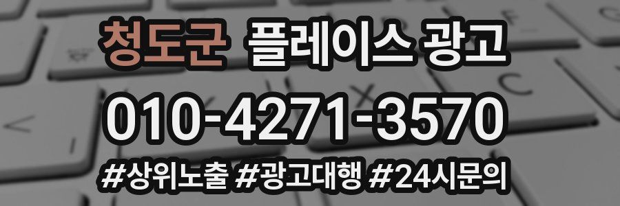 청도군 플레이스 광고
