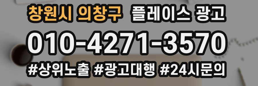 창원시 의창구 플레이스 광고